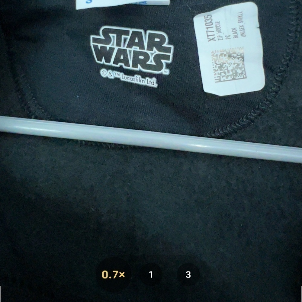 The Mandolorian baby Yoda Star Wars small full zip up jacket mens womens unisex - Picture 4 of 5